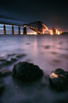 Forth Rail Bridge At Night - Edinburgh